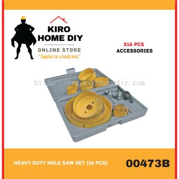 Heavy Duty Hole Saw Set (16 PCS) - 00473B