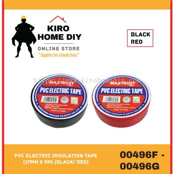 PVC Electric Insulation Tape (17mm x 9M) (Black/ Red) - 00496F/ 00496G