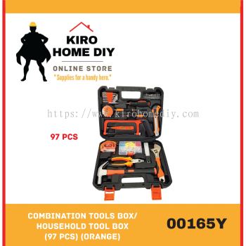 Combination Tools Box/ Household Tool Box  (97 PCS) (Orange) - 00165Y