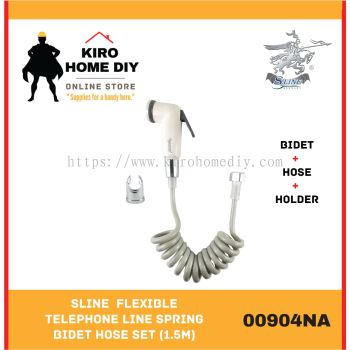 SLINE  Flexible Telephone Line Spring Bidet Hose Set (1.5M) - 00904NA