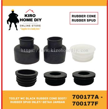  Toilet WC Black Rubber Cone Boot / Rubber Spud Inlet/ Getah Jamban - 700177A/ 700177B/ 700177C/ 700177D/ 700177E/ 700177F