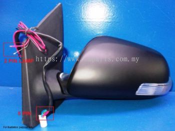 Toyota Vios 2008 Door Mirror With Lamp (Auto Foldable) 7 Pin