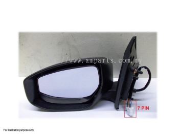 Nissan Sylphy 2014 Door Mirror With Lamp (Auto Foldable) 7Pin