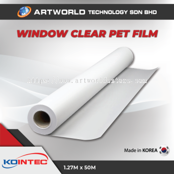 KOINTEC WINDOW CLEAR PET FILM ADHENSIVE 80 MIRCON