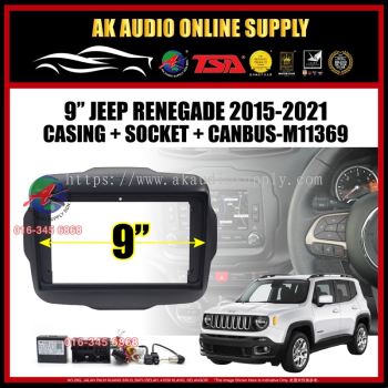 Jeep Renegade 2015 - 2021 ( With Canbus ) Android player 9'' inch Casing + Socket -M11369