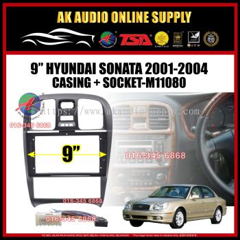 Hyundai Sonata 2001 - 2004 Android Player 9" inch Casing + Socket - M11080