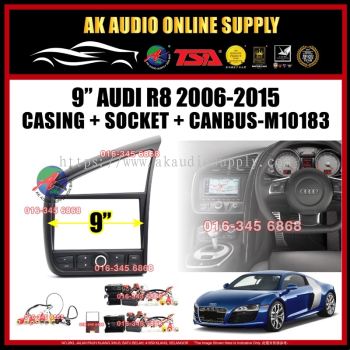 Audi R8 2006 - 2015 ( With Canbus ) Android 9" Casing + Socket - M10183