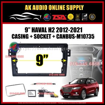 Haval H2 2012 - 2021 Android Player ( With Canbus ) 9" inch Casing + Socket -M10735