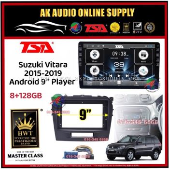 �Free AHD Camera� 8Ram + 128GB DSP 4G Carplay %� TSA Suzuki Vitara 2015 - 2019 Android 9'' inch TS10 Car Player Monitor