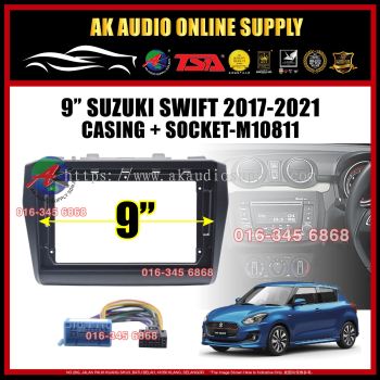 Suzuki Swift 2017 - 2021 Android player  9" inch Casing + Socket -M10811