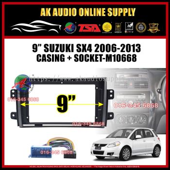 Suzuki SX4 2006 - 2013 Android Player  9" inch Casing + Socket -M10668