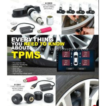 TPMS USB Android Car Tire Pressure Monitoring System Display 4 Internal Sensor Android Navigation Tyre Pressure