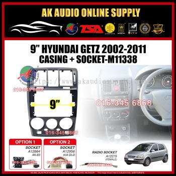 Hyundai Getz 2002 - 2011 Android player 9'' inch Casing + Socket - M11338