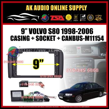 Volvo S80 2001 - 2006 Android Player 9'' inch Casing + Socket With Canbus -M11154