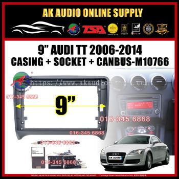 Audi TT 2006 - 2014 Android 9" Casing + Socket With Canbus -M10766