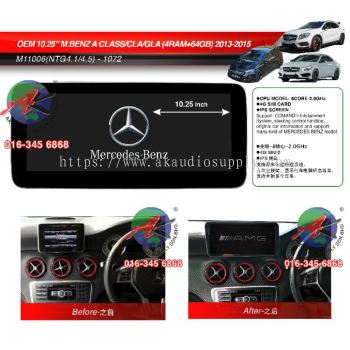 Mercedes-Benz AU-GLA / A-CLASS 2013 - 2015 Android Player 10.25" Inch  4Ram + 64GB 1072 Monitor