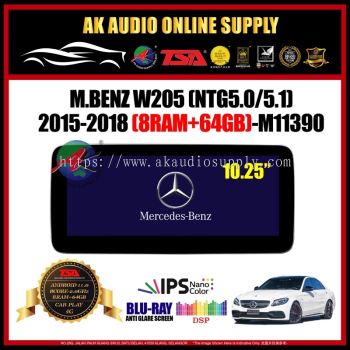 Mercedes-Benz W205 2015 - 2018 [8Ram + 64GB] Blu-Ray Anti Glare Screen 10.25" IPS+ 4G+Carplay Android Player - M11390