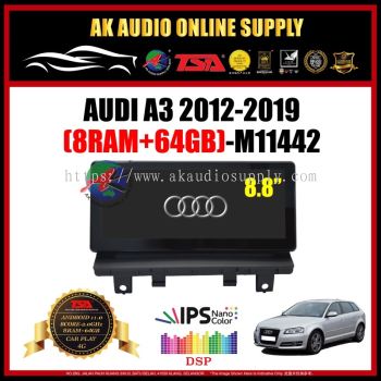 Audi A3 2012 - 2019 [ 8RAM + 64GB ] 8.8'' inch IPS + 4G + Carplay + 8 Core Android Player- M11442