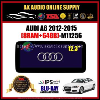 Audi A6 2012 - 2015 [ 8Ram + 64GB ] Blu-Ray Anti Glare Screen 12.3" inch IPS+ 4G+Carplay Android Player - M11256