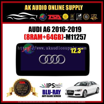 Audi A6 2012 - 2015 [ 8Ram + 64GB ] Blu-Ray Anti Glare Screen 12.3" inch IPS+ 4G+Carplay Android Player - M11256