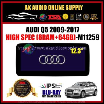Audi Q5 2009 - 2017 [ 8Ram + 64GB High Spec ]Blu-Ray Anti Glare Screen 12.3" inch IPS+4G+Carplay Android Player - M11259