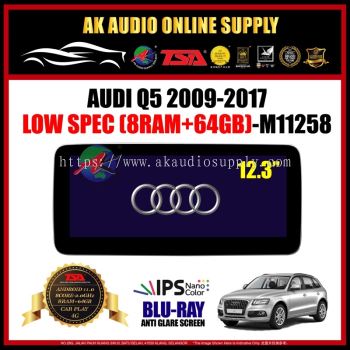 Audi Q5 2009 - 2017 [ 8Ram + 64GB Low Spec ] Blu-Ray Anti Glare Screen 12.3" inch IPS+4G+Carplay Android Player - M11258