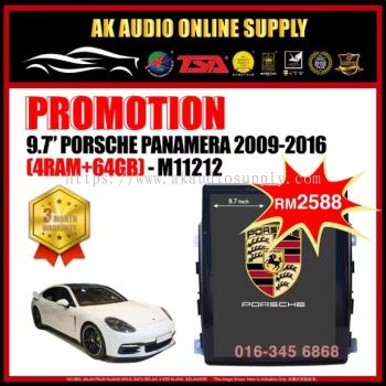 Porsche Panamera 2009 - 2016 9.7'' PX6 4RAM + 64GB Carplay Big Screen Monitor Player( 1013 )