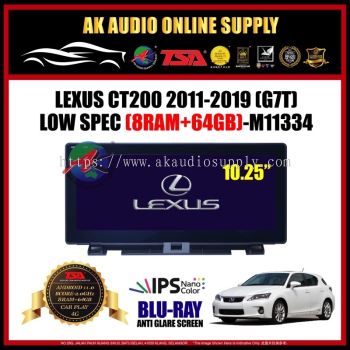 Lexus CT200 CT 200 2012 -2019 [ 8Ram + 64GB ] Blu-Ray Anti Glare Screen 10.25" inch IPS+ 4G+Carplay Android Player
