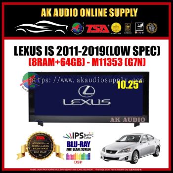 Lexus IS 2011 -2019 [ 8Ram + 64GB ] Blu-Ray Anti Glare Screen 10.25" inch IPS+ 4G+Carplay Android Player