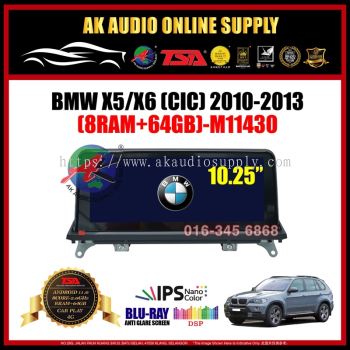 BMW X5 / X6 CIC 2010 - 2013 [ 8Ram + 64GB ] Blu-Ray Anti Glare Screen 10.25" IPS +4G+Carplay Android Player - M11430
