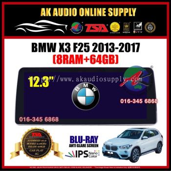 BMW X3 F25 NBT 2013 -2017 [ 8Ram + 64GB ] Blu-Ray Anti Glare Screen 12.3" inch IPS+ 4G+Carplay Android Player - M11314