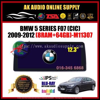BMW 5 Series F07 CIC 2009 - 2012 [ 8Ram + 64GB ] Blu-Ray Anti Glare Screen 12.3" IPS + 4G+Carplay Android Player- M11307