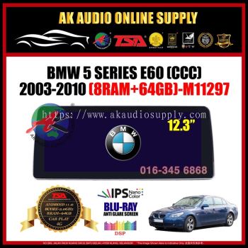BMW 5 Series E60 CCC 2003 - 2010 [ 8Ram + 64GB ] Blu-Ray Anti Glare Screen 12.3" IPS + 4G+Carplay Android Player-M11297