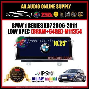BMW 1 Series E87 2006 -2011 [ 8Ram + 64GB ] Blu-Ray Anti Glare Screen 10.25" inch IPS +  4G + Carplay Android Player