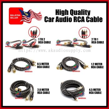 RCA Cable 1to2 , 2to1 , 0.5M , 1.2M , 2.0M , 4.5M