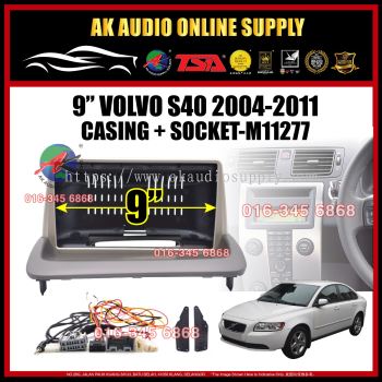 Volvo S40 2004 - 2011 Android Player 9" inch Casing + Socket -M11277