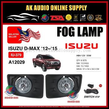 ISUZU D-MAX 2012 2013 2014 2015 FOG LAMP SPOTLIGHT FULL SET IU-379 - A12029