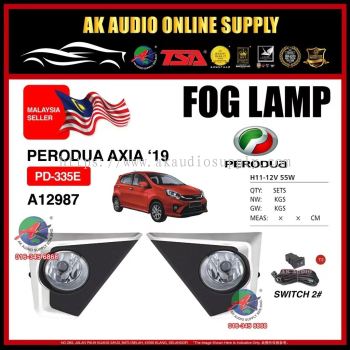 Pentair PERODUA AXIA 2019-2021 OEM Fog Lamp Sport Light Full Set PD-335E - A12987