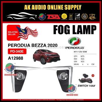 PENTAIR PERODUA BEZZA 2020 - 2021 OEM Fog Lamp Sport Light Full Set  PD-340E - A12988