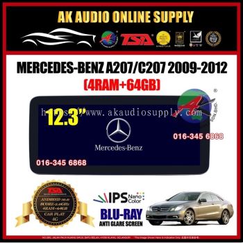 Mercedes- Benz A207 / C207 2009 -2012  [ 4Ram + 64GB ] Blu-Ray Anti Glare Screen 12.3" inch Android Player