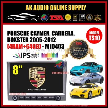 TS10 Porsche Cayman / Carrera / Boxter 2005 - 2009 ( 4 RAM + 64GB ) 8'' Oem Android Player Monitor  8CORE - M10403