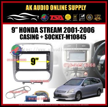 Honda Stream 2001 - 2006 Android Player 9" inch Casing + Socket - M10845