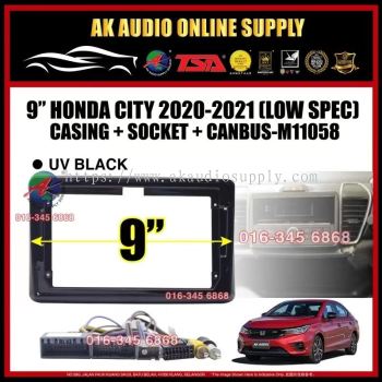 Honda City 2020 - 2022  Android Player 9" inch Casing + Socket - M11058