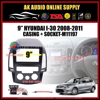 Hyundai i-30 i30 2008 - 2011 Android Player 9" inch Casing + Socket - M11197