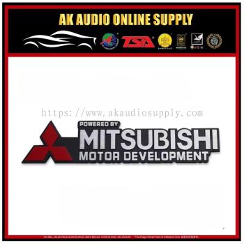 1pcs Car styling Aluminum sticker Emblem Badge For MITSUBISHI logo Auto accessories - A12649