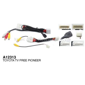 Socket OEM TV Free ByPass By Pass Camera IN / AV OUT / AUX In-Toyota (Pioneer)
