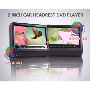 9 inch Car Headrest DVD Player ( 1unit ) Black colour