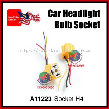 ( 1 pc ) H4 Ceramic Lamp Bulb Socket