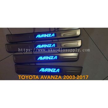 TOYOTA AVANZA 2003 - 2017 BLUE LED CAR DOOR SIDE SILL STEP PLATE