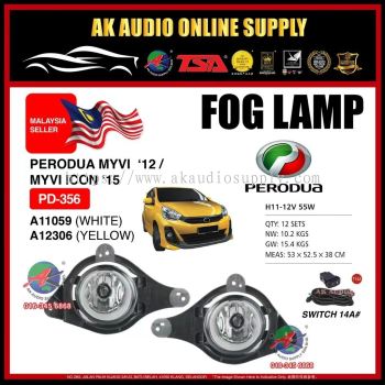 PERODUA MYVI 2012 ORIGINAL OEM FOG LAMP WITH SWITCH WIRERING PD-356 - A11059